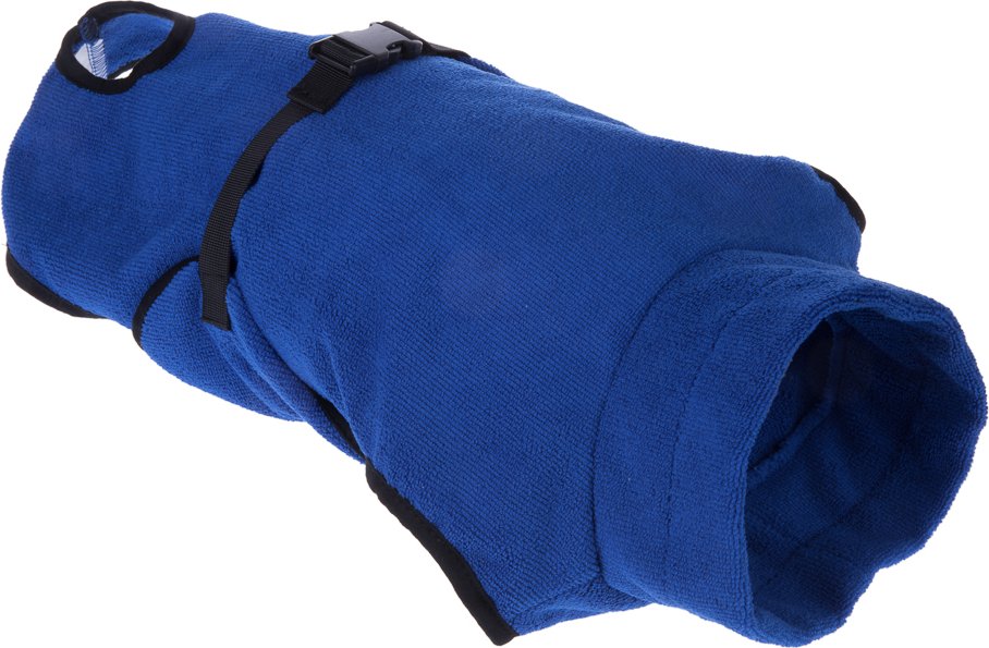 Hundebademantel Mikrofaser - S: ca. 39 cm Rückenlänge