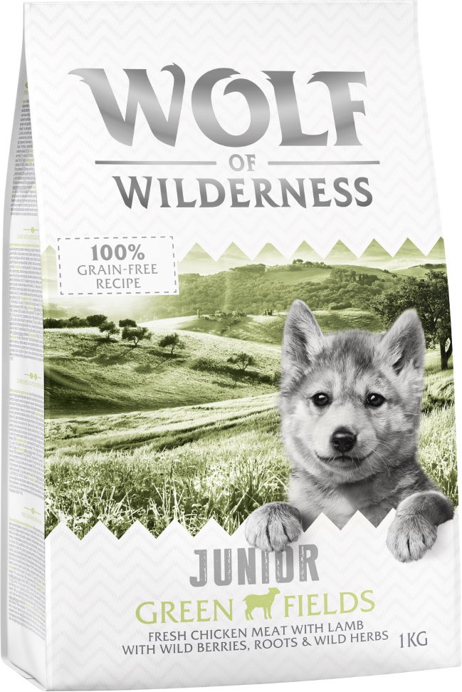 Wolf of Wilderness Junior "Green Fields" Lamm - getreidefrei - 1 kg