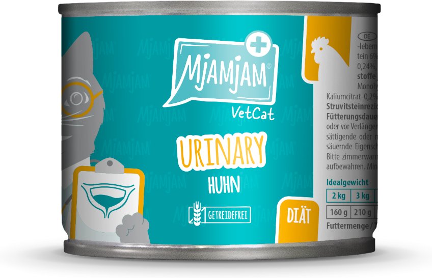 MjAMjAM VetCat Urinary 6 x 200 g - Huhn