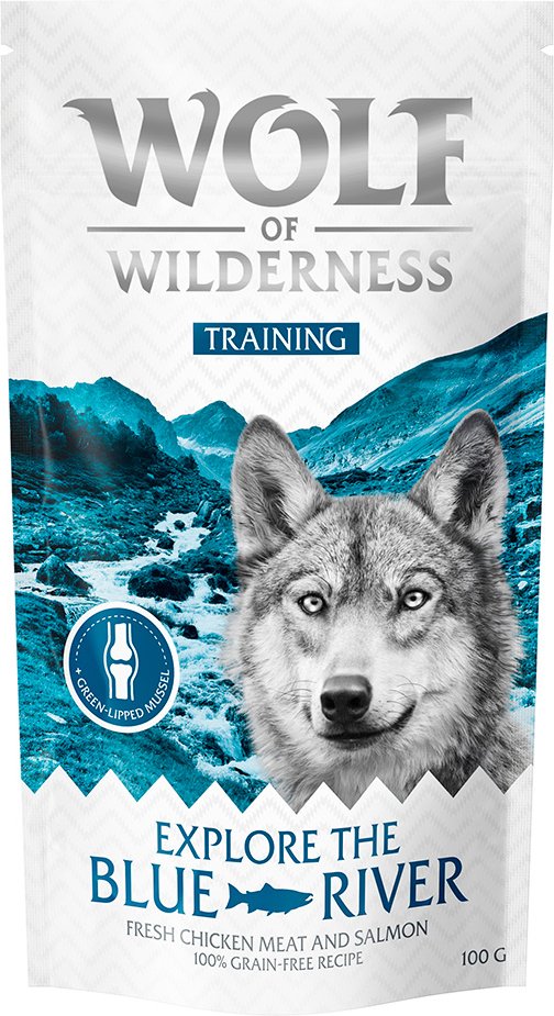 Wolf of Wilderness Training “Explore the Blue River" Huhn & Lachs - 3 x 100 g