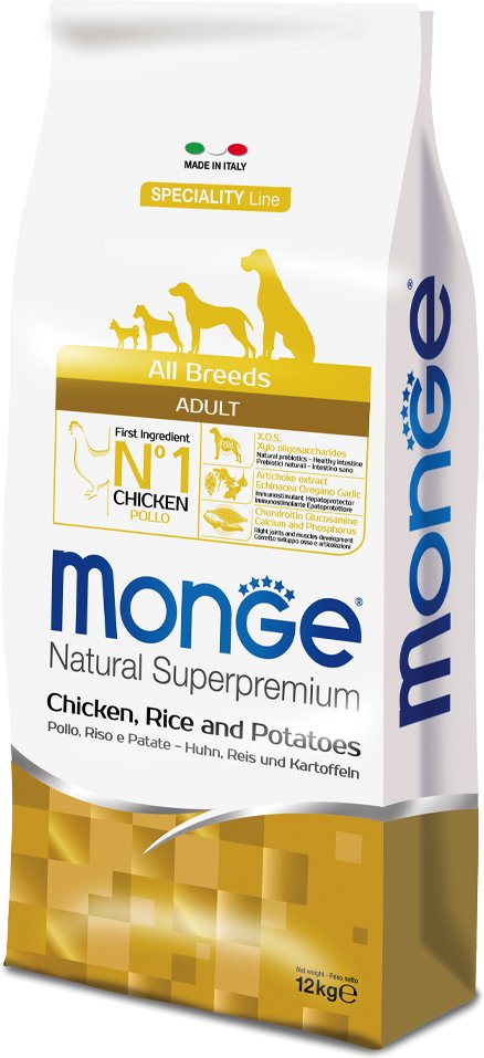 Monge Super Premium Huhn, Reis & Kartoffel - 12 kg