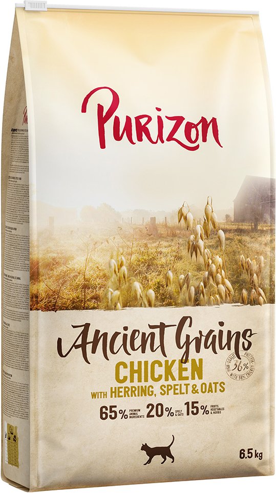 Purizon Adult Urgetreide Sparpaket 2 x 6,5 kg - Huhn mit Fisch