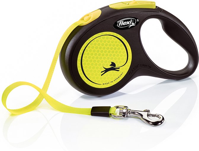 flexi New Neon Gurt-Leine, 5 m - Größe S: bis 15 kg