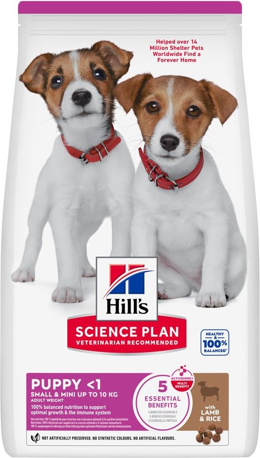 Hill`s Science Plan Puppy Small & Mini Lamm & Reis - 3 kg