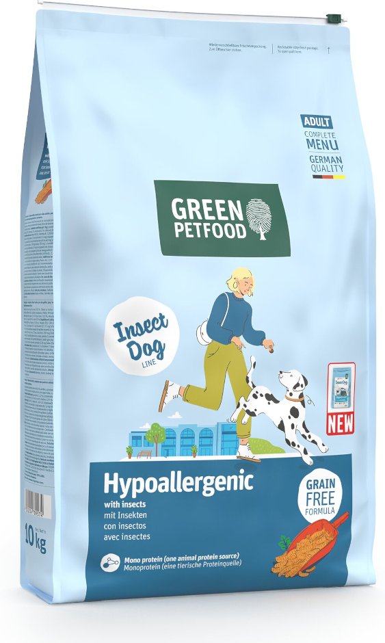 Green Petfood InsectDog Hypoallergenic mit Insekten - 10 kg