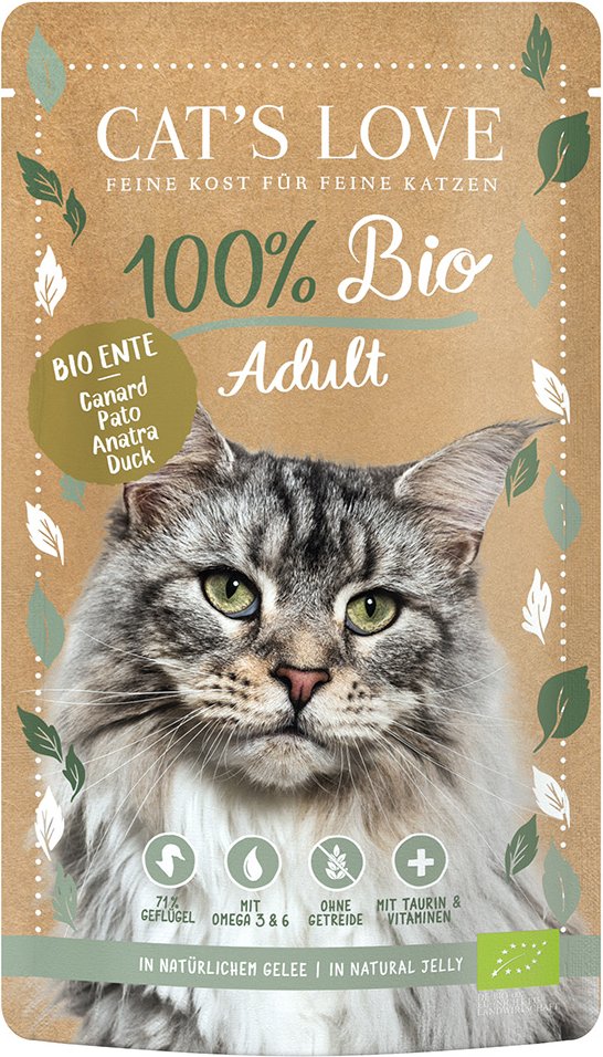 Cat's Love Bio 6 x 100 g - Bio-Ente