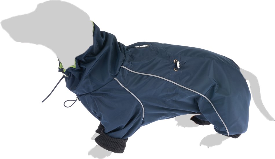 Thumbnail - TIAKI Hundeoverall Smurff - ca. 30 cm Rückenlänge