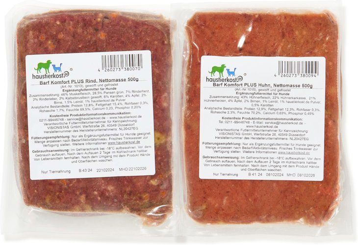 Haustierkost BARF Komfort PLUS Menü - 20 x 1 kg