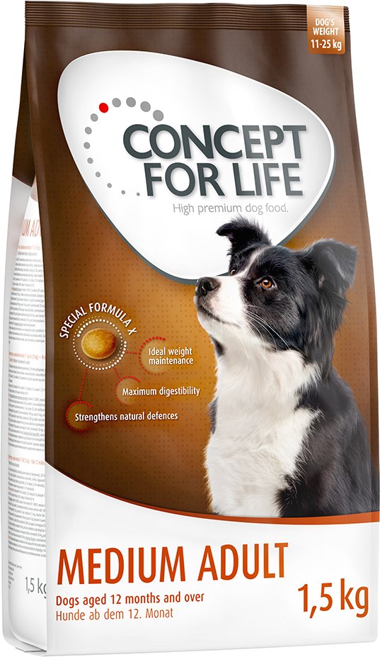 Concept for Life Medium Adult - Sparpaket: 4 x 1,5 kg