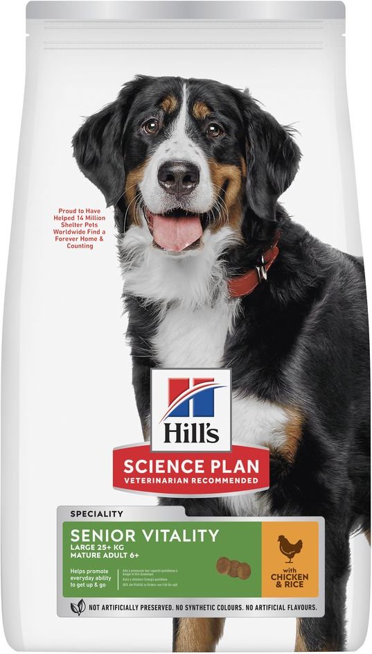 Hill's Science Plan Senior Vitality Mature Adult 6+ Large mit Huhn - Sparpaket: 2 x 14 kg