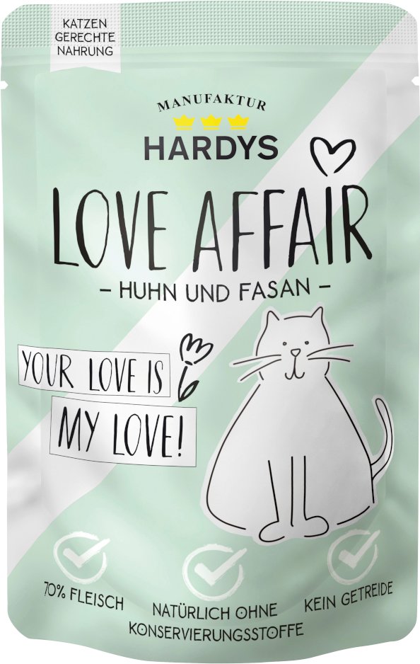 Sparpaket Hardys LOVE AFFAIR 24 x 100 g - Huhn & Fasan