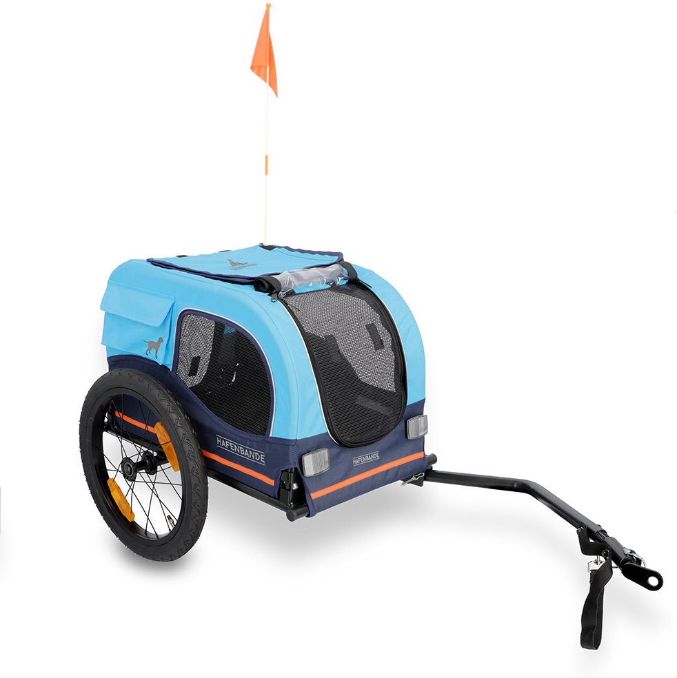 HAFENBANDE Fahrradanhänger Cabby S inkl. zwei Kupplungen - L 116 x B 52 x H 61 cm / bis 20 kg