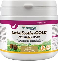 NaturVet ArthriSoothe-Gold Snacks - 120 Chews