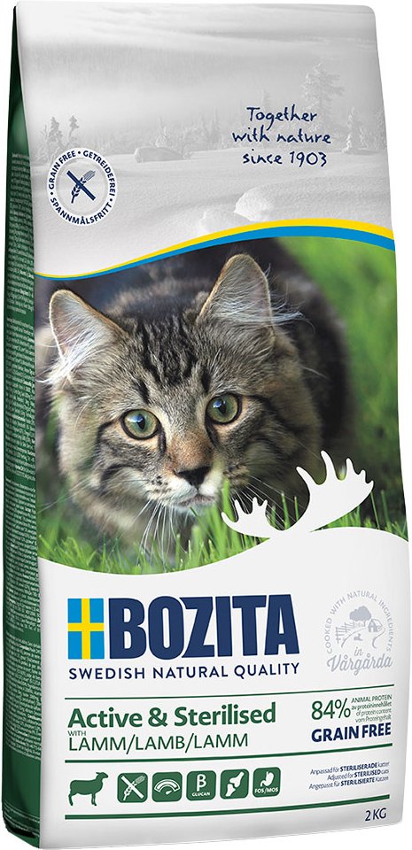 Bozita Grainfree Active & Sterilised Lamm - 2 kg