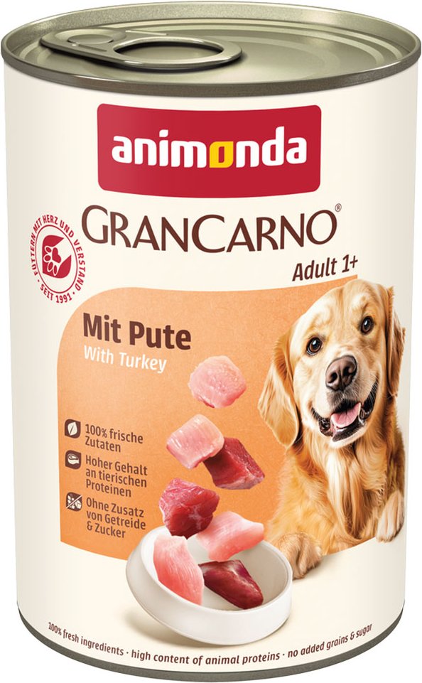 animonda GranCarno Original Adult 6 x 400 g - mit Pute
