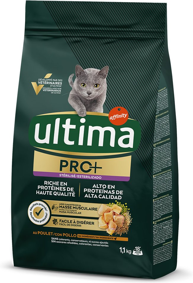 Ultima Cat PRO+ Sterilized Huhn - Sparpaket: 2 x 1,1 kg