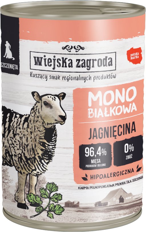 Thumbnail - Sparpaket Wiejska Zagroda Dog 24 x 400 g - Puppy Lamm