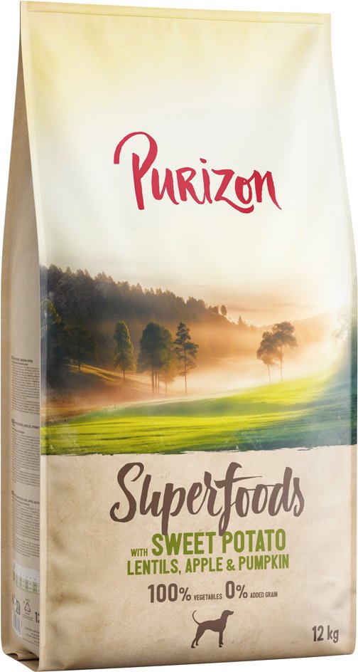Purizon Superfoods Veggie Süßkartoffeln mit Linsen, Apfel & Kürbis - Sparpaket: 2 x 12 kg