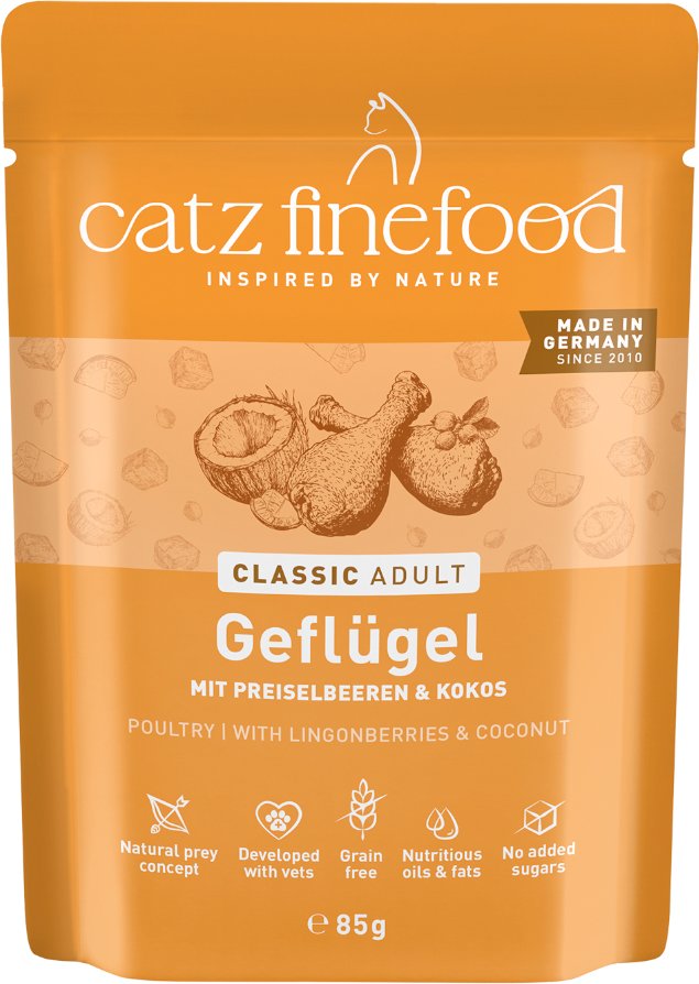 Sparpaket catz finefood 16 x 85 g - Geflügel