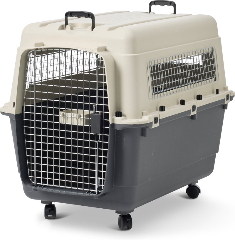 Savic Transportbox Feria Andes mit Rollen - Größe 5: M, anthrazit/beige