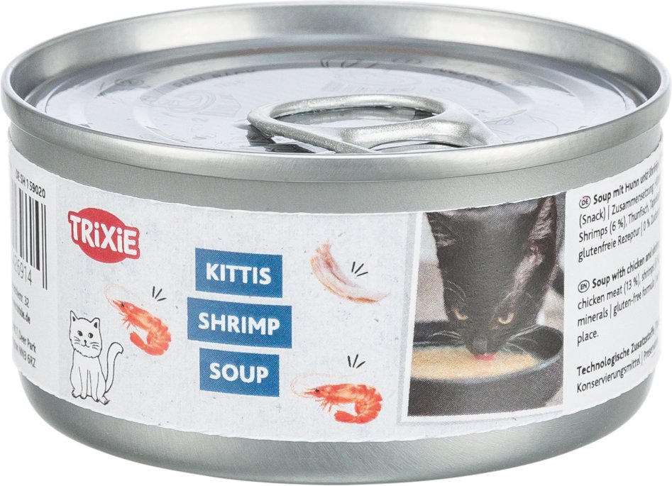 Trixie Kittis Soup 4 x 80 g - Huhn & Shrimps