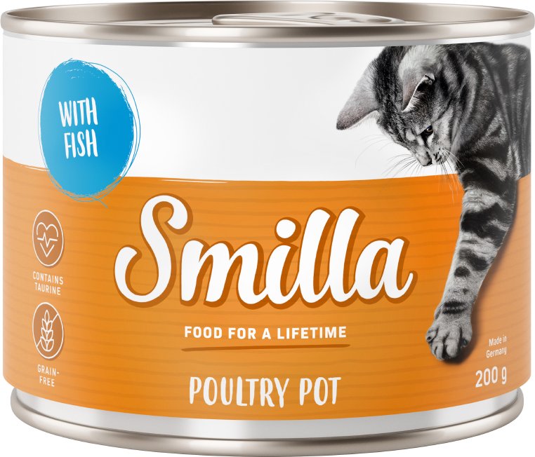 Smilla Geflügeltöpfchen 6 x 200 g - zartes Geflügel mit Fisch