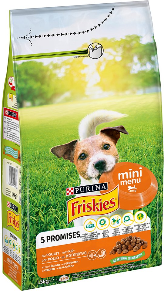 Purina FRISKIES Mini mit Huhn & Gemüse - 1,5 kg