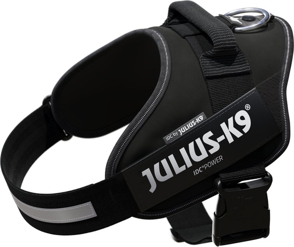 JULIUS-K9 IDC®-Powergeschirr - schwarz - Größe L: Brustumfang 63 - 85 cm
