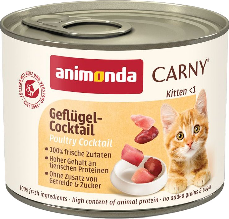 animonda Carny Kitten 12 x 200 g - Geflügel-Cocktail