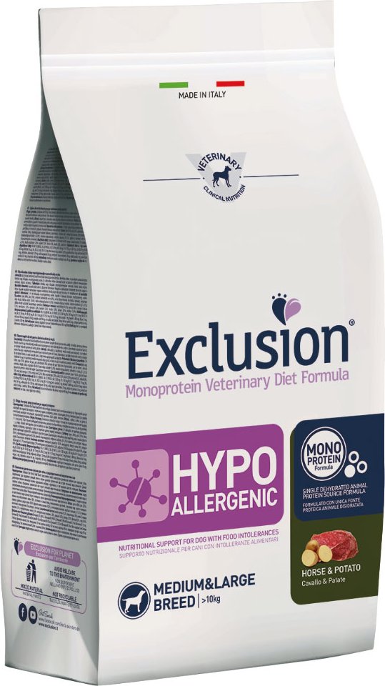 Exclusion Diet Hypoallergenic Medium/Large Adult mit Pferd & Kartoffel - 12 kg