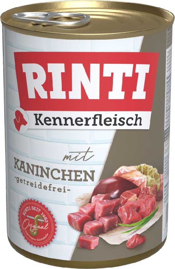 Sparpaket RINTI Kennerfleisch 12 x 400 g - Kaninchen