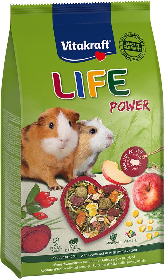 Vitakraft Life Power Meerschweinchen - Sparpaket: 5 x 600 g