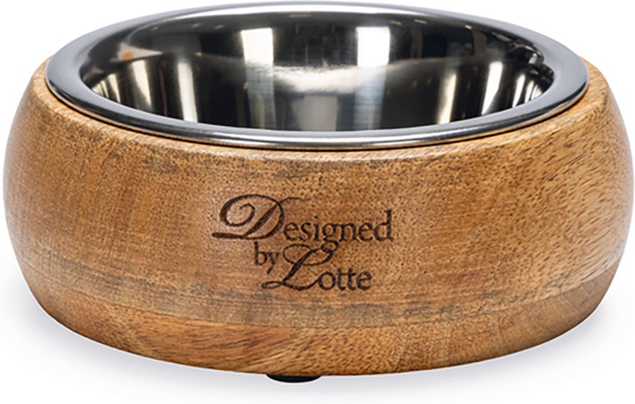 Designed by Lotte Holz- & Edelstahlnapf Mandira - 350 ml, Ø 13,5 cm