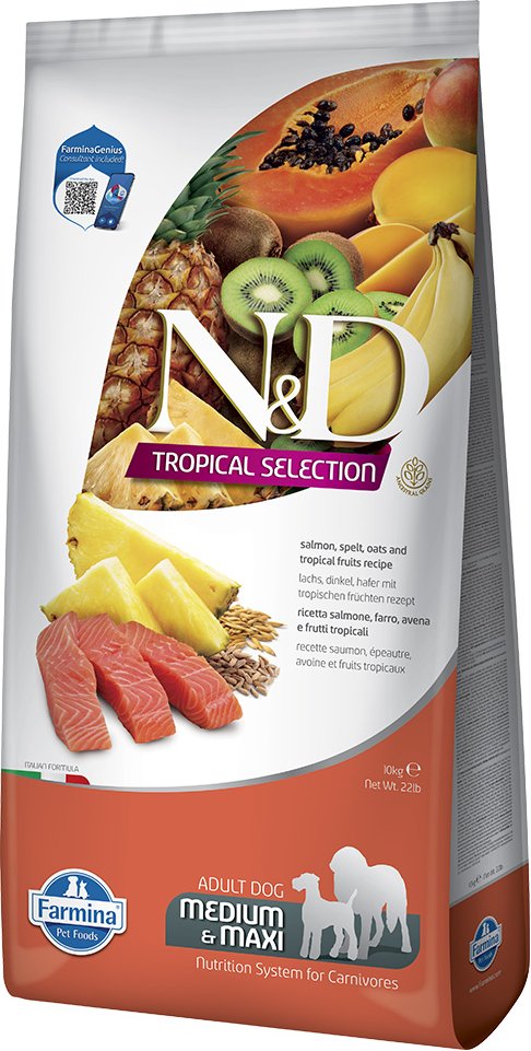 N&D Dog Tropical Selection Adult Medium/Maxi mit Lachs - 10 kg