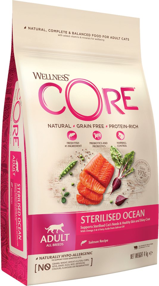 Wellness Core Cat Sterilized Ocean - Sparpaket: 2 x 4 kg