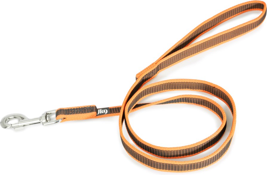 Julius-K9 Color & Gray Super-Grip Leine mit Handschlaufe - 120 cm lang, 20 mm breit