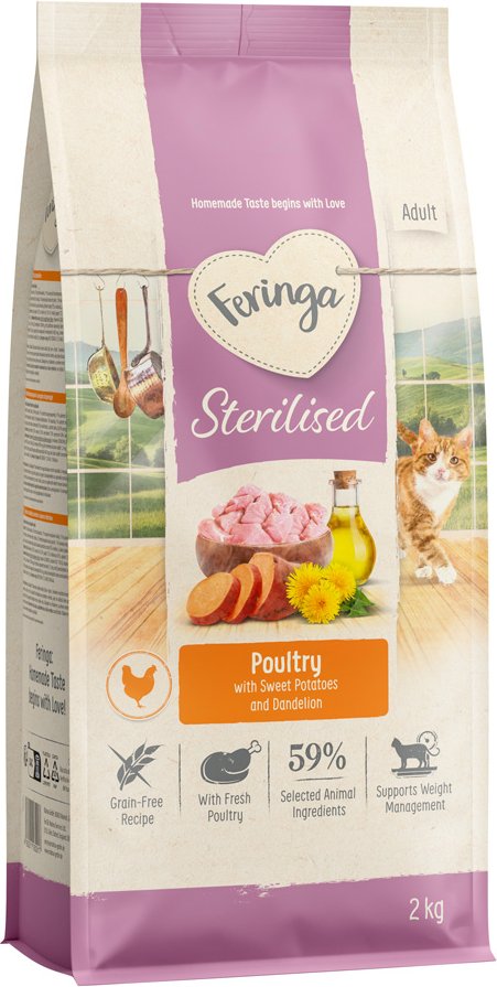 Feringa Adult Sterilised Geflügel - NEU: Sparpaket 10 kg (5 x 2 kg)