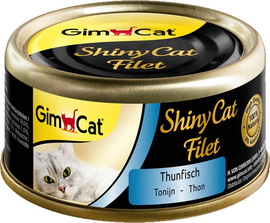 GimCat ShinyCat Filet Dose 6 x 70 g - Thunfisch