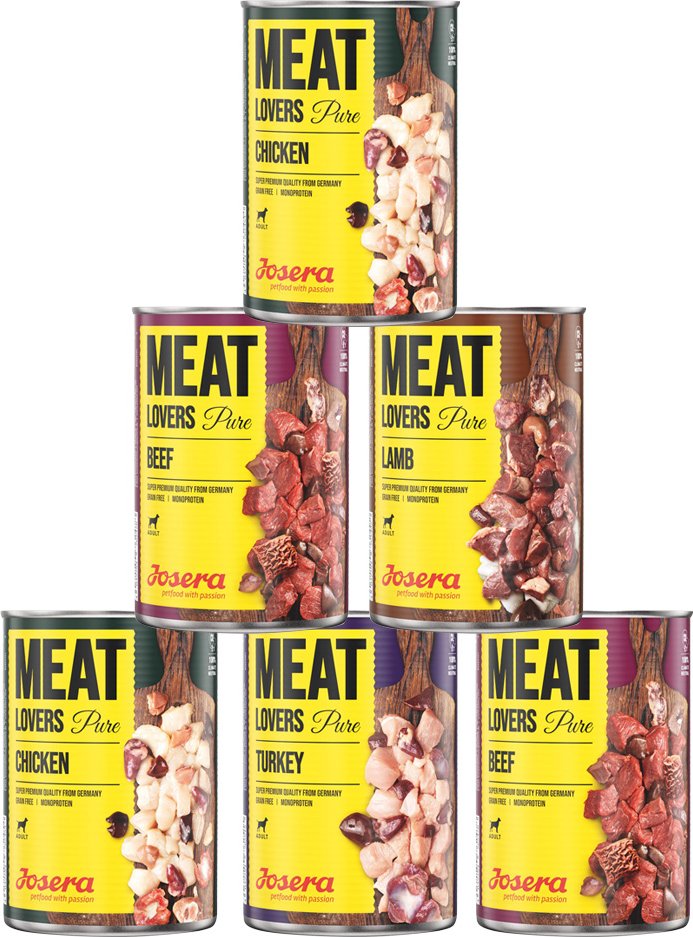Josera Meatlovers Pure 6 x 400 g - Mix (4 Sorten)