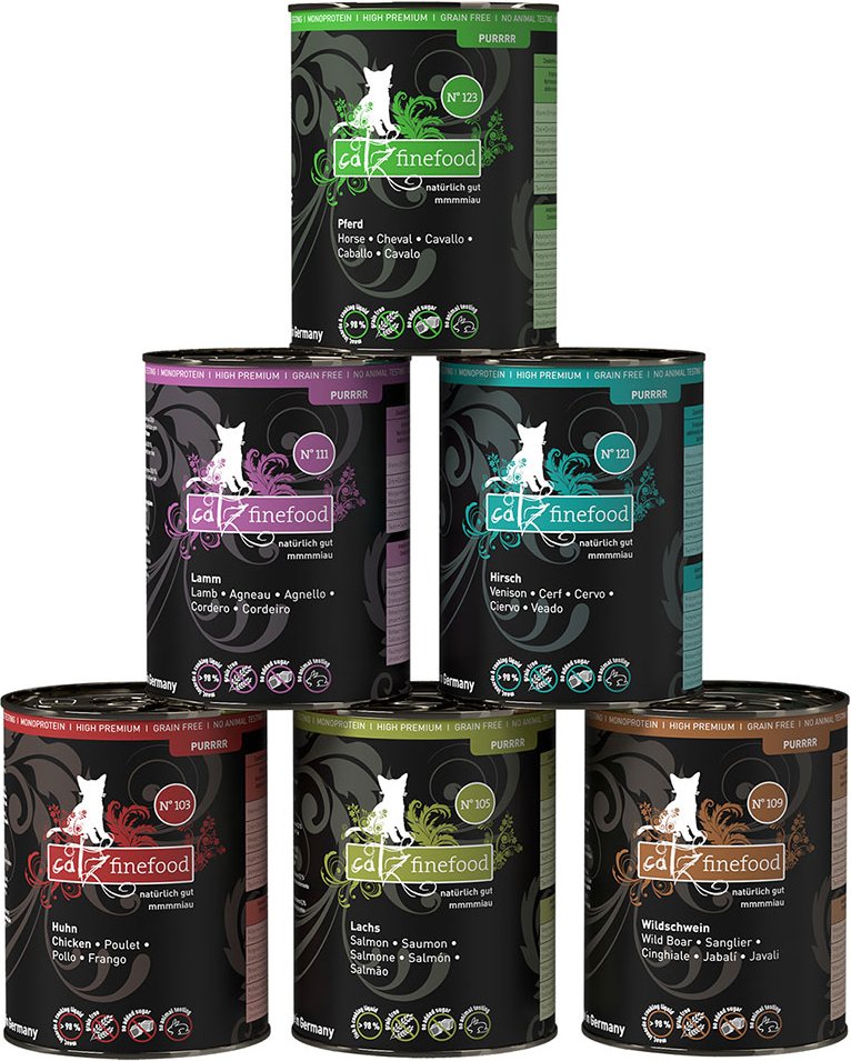 catz finefood Purrrr Dose 6 x 400 g - Mixpaket 2 (6 Sorten)