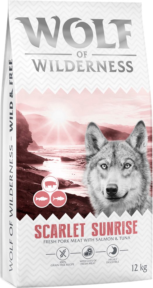 Wolf of Wilderness "Scarlet Sunrise" Lachs & Thunfisch - getreidefrei - 12 kg neue Rezeptur