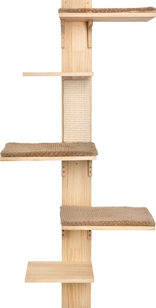Thumbnail - Kerbl Pet Wandkratzbaum Timber für Katzen - natur / grau