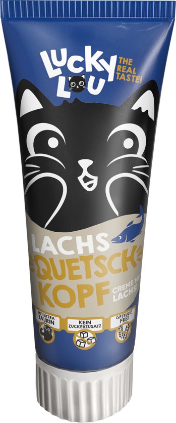 Lucky Lou Quetschkopf Lachs - Sparpaket: 4 x 75 g