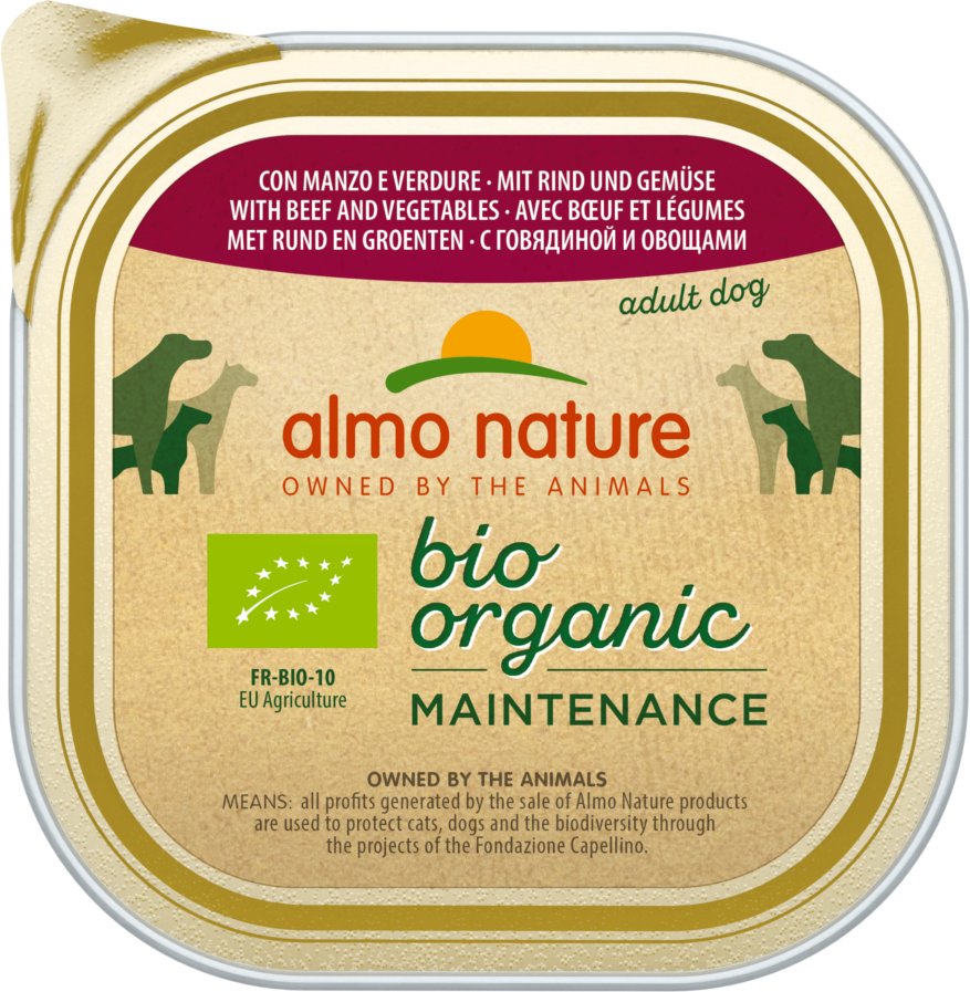 Almo Nature BioOrganic Maintenance 9 x 300 g - mit Bio Rind & Bio Gemüse