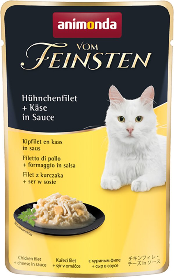 Thumbnail - Sparpaket animonda vom Feinsten Pouch 36 x 50 g - Hühnchenfilet + Käse in Sauce