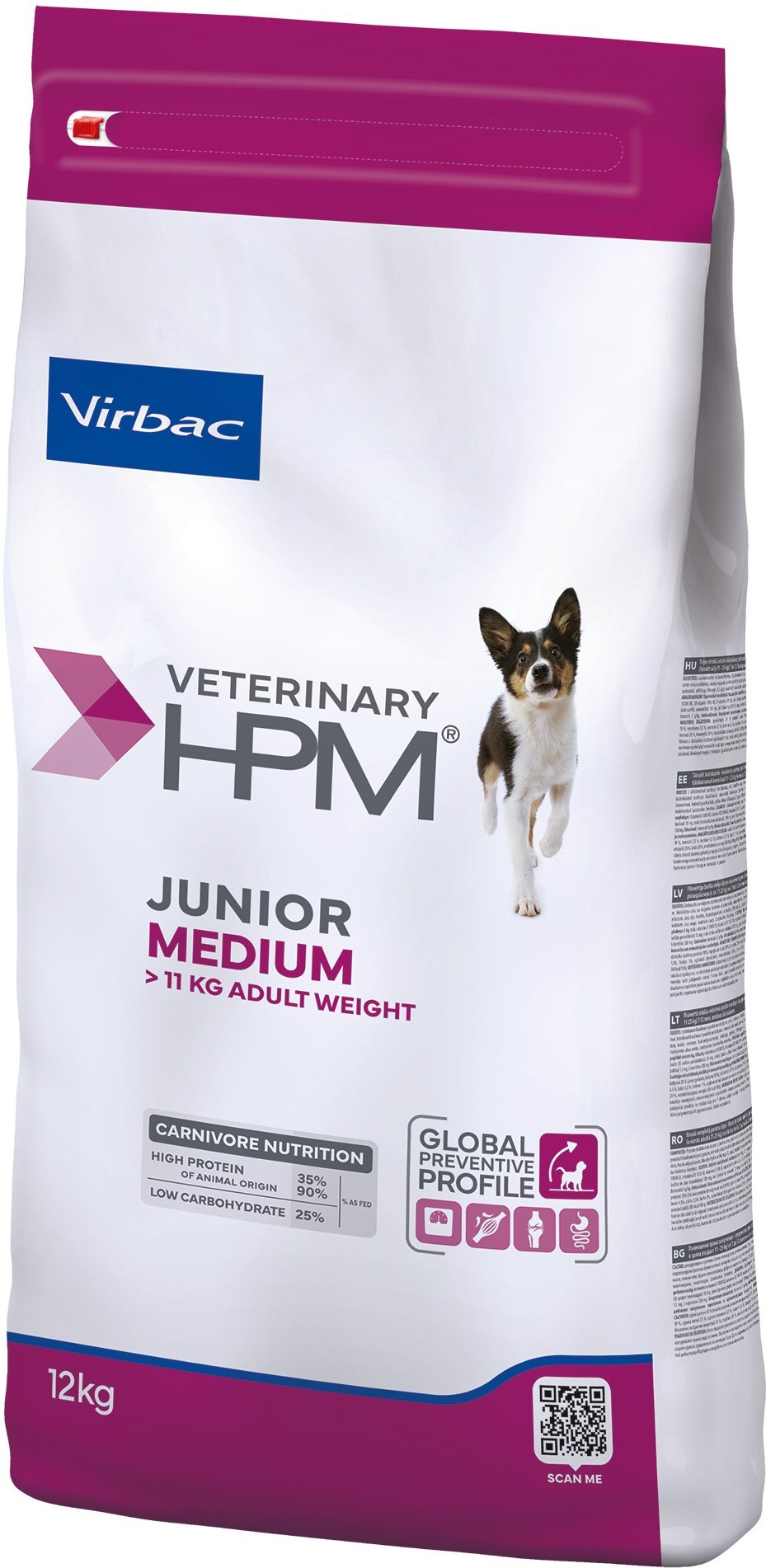 Virbac Veterinary HPM Junior Dog Special Medium - 12 kg