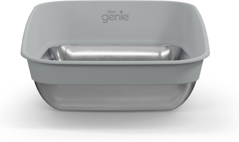 LitterLocker by Litter Genie® Platinum Katzentoilette - edelstahl / grau