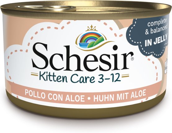 Schesir Kitten in Gelee - Huhn mit Aloe 6 x 85 g