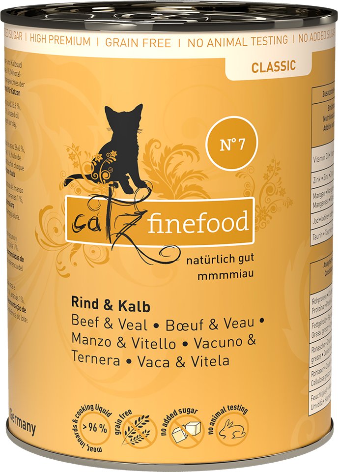 Sparpaket catz finefood 24 x 400 g - Rind & Kalb