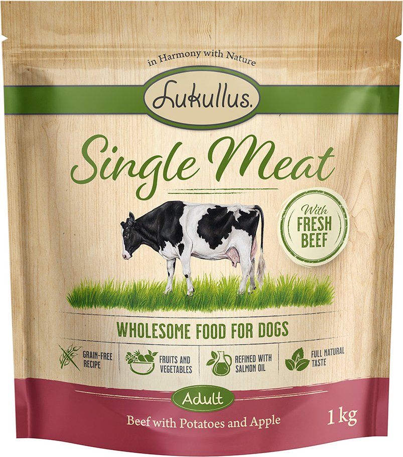 Lukullus Single Meat Rind (getreidefrei) - Sparpaket: 5 x 1 kg